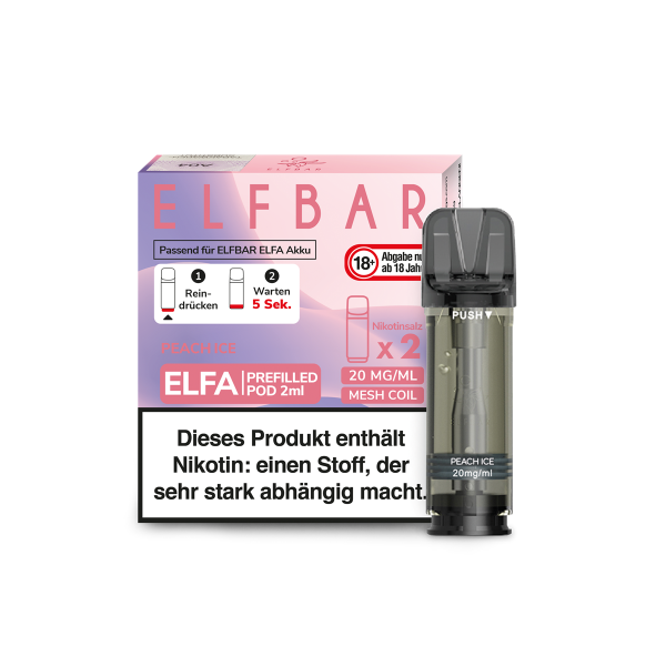 ELFA Liquid Pod 2er Pack - Peach Ice