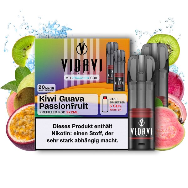 Vidavi Pods - Kiwi Passionsfrucht Guave