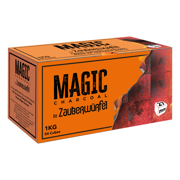 27mm Magic Charcoal Naturkohle by Zauberwürfel 1kg