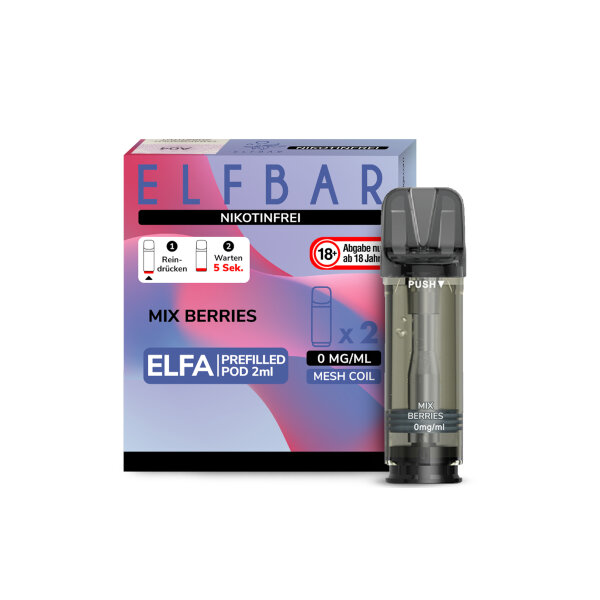 ELFA Liquid Pod 2er Pack Nikotinfrei - Mix Berries