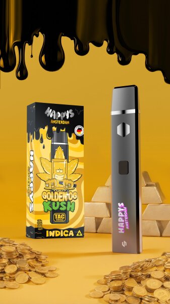 Happys Amsterdam TAC Vape - Golden OG Kush