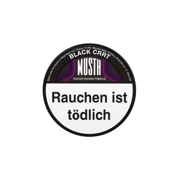 Must H Tabak 125g - Black Crrt
