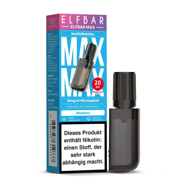 Elfbar Max Refill Container - Blueberry
