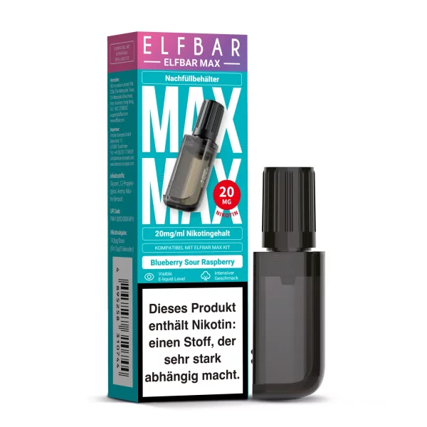 Elfbar Max Refill Container - Blue Sour Raspberry