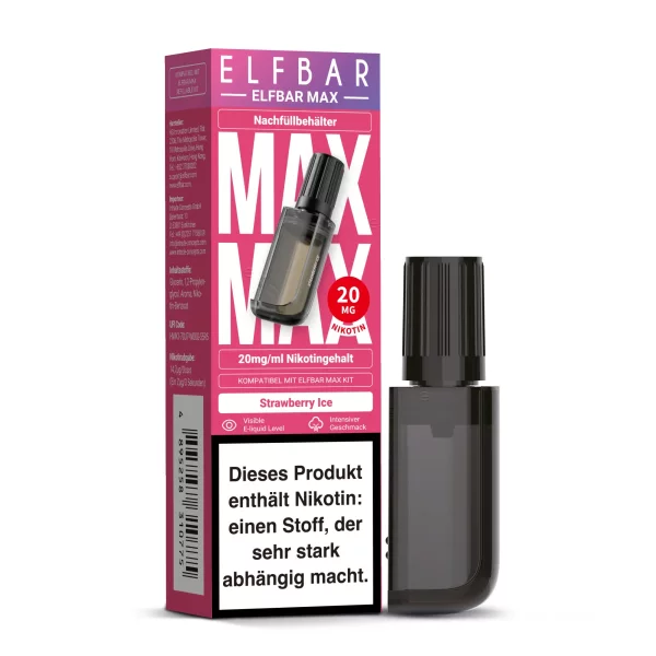 Elfbar Max Refill Container - Strawberry Ice