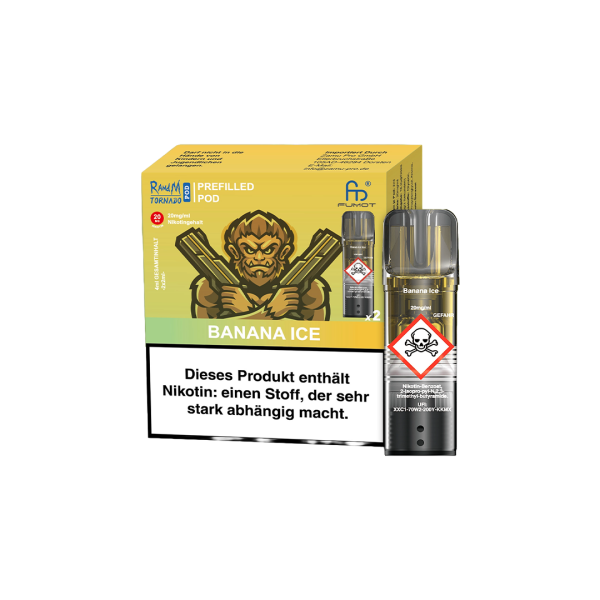 RandM Tornado Pods 2er Pack - Banana Ice