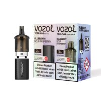 Vozol Vista Plug Pod Bundle - Blueberry Sour Raspberry