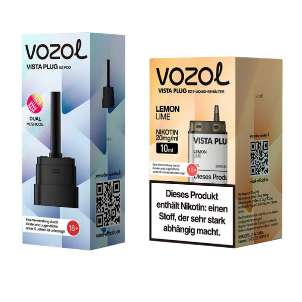 Vozol Vista Plug ez Pod Bundle - Lemon Lime