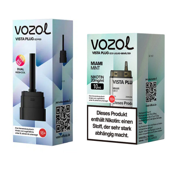 Vozol Vista Plug ez Pod Bundle - Miami Mint