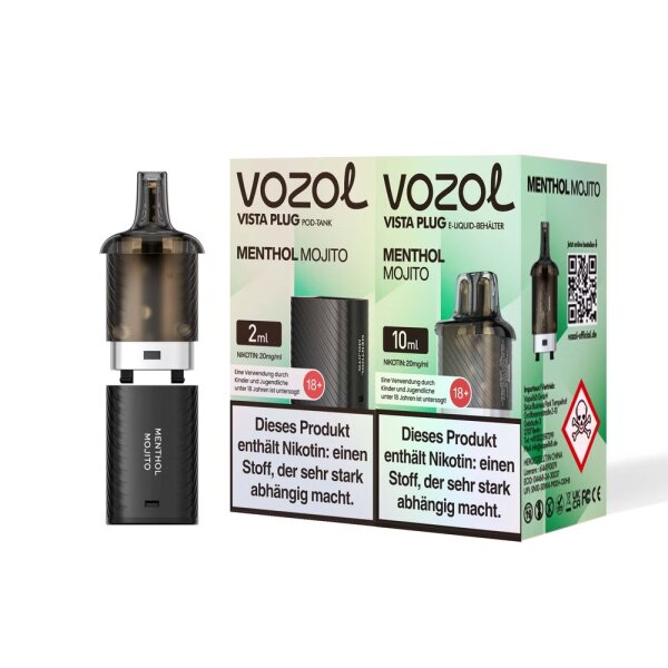 Vozol Vista Plug Pod Bundle - Mojito Menthol