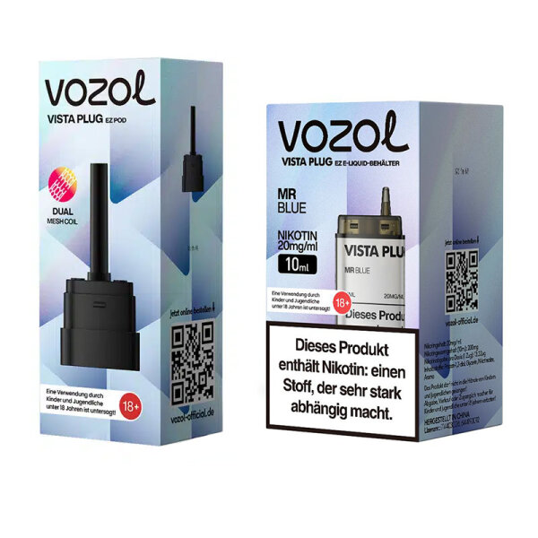 Vozol Vista Plug ez Pod Bundle - Mr. Blue