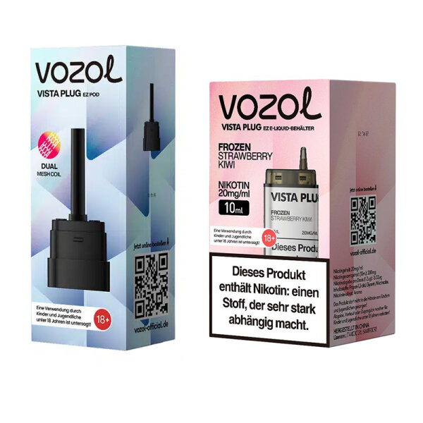 Vozol Vista Plug ez Pod Bundle - Frozen Strawberry Kiwi