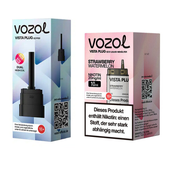 Vozol Vista Plug ez Pod Bundle - Strawberry Watermelon