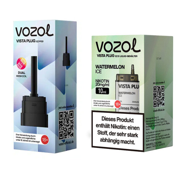 Vozol Vista Plug ez Pod Bundle - Watermelon Ice