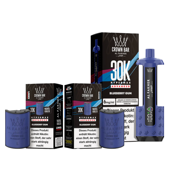 Al Fakher 30k Hypermax Bundle - Blueberry Gum