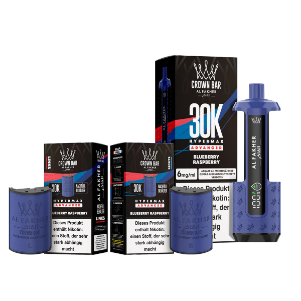Al Fakher 30k Advanced Hypermax Bundle - Blueberry Raspberry