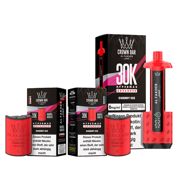 Al Fakher 30k Advanced Hypermax Bundle - Cherry Ice