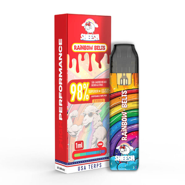 Sheesh Superior Blend Vape - Rainbow Belts