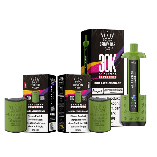 Al Fakher 30k Hypermax Bundle - Blue Razz Lemonade