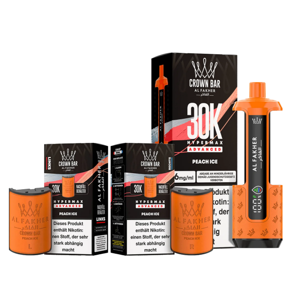 Al Fakher 30k Advanced Hypermax Bundle - Peach Ice