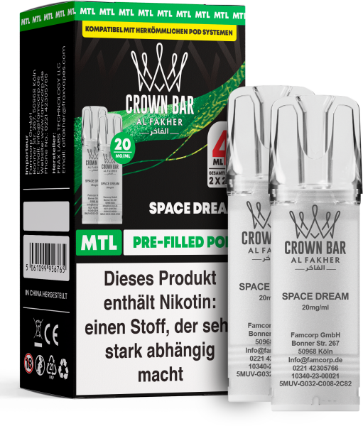 Al Fakher Liquid Pod 2er Pack - Space Dream