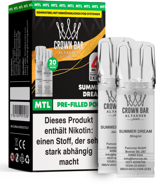 Al Fakher Liquid Pod 2er Pack - Summer Dream