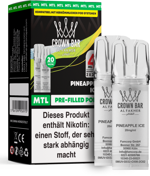 Al Fakher Liquid Pod 2er Pack - Pineapple Ice