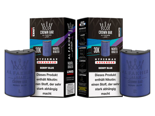 Al Fakher 30k Advanced Hypermax Refill Pod Bundle - Berry Blue