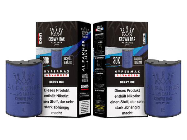 Al Fakher 30k Advanced Hypermax Refill Pod Bundle - Berry Ice