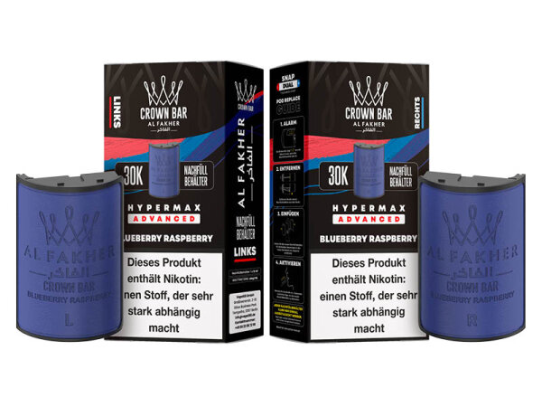 Al Fakher 30k Advanced Hypermax Refill Pod Bundle - Blueberry Raspberry