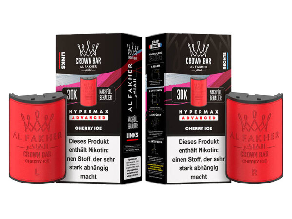 Al Fakher 30k Advanced Hypermax Refill Pod Bundle - Cherry Ice