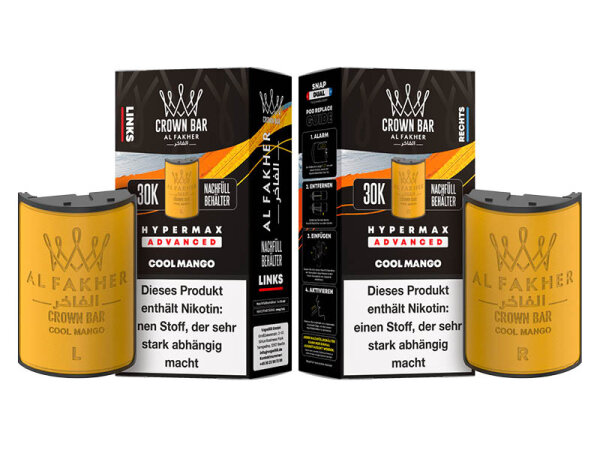 Al Fakher 30k Advanced Hypermax Refill Pod Bundle - Cool Mango