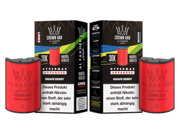 Al Fakher 30k Advanced Hypermax Refill Pod Bundle - Grape Berry