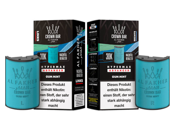 Al Fakher 30k Hypermax Refill Pod Bundle - Gum Mint