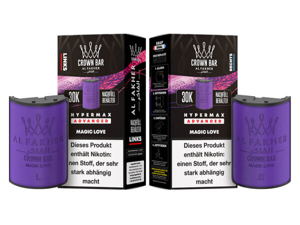 Al Fakher 30k Advanced Hypermax Refill Pod Bundle - Magic Love