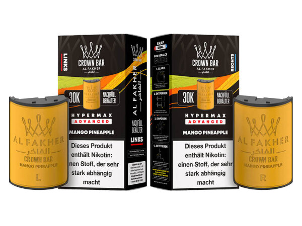 Al Fakher 30k Hypermax Refill Pod Bundle - Mango Pineapple