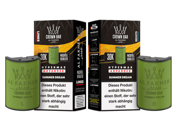 Al Fakher 30k Advanced Hypermax Refill Pod Bundle - Summer Dream