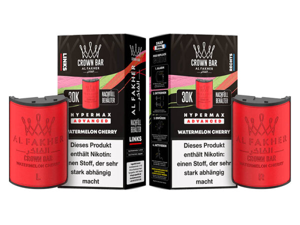 Al Fakher 30k Advanced Hypermax Refill Pod Bundle - Watermelon Cherry