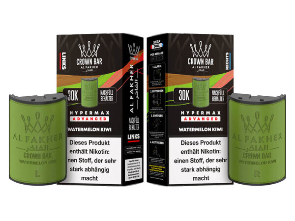 Al Fakher 30k Advanced Hypermax Refill Pod Bundle - Watermelon Kiwi