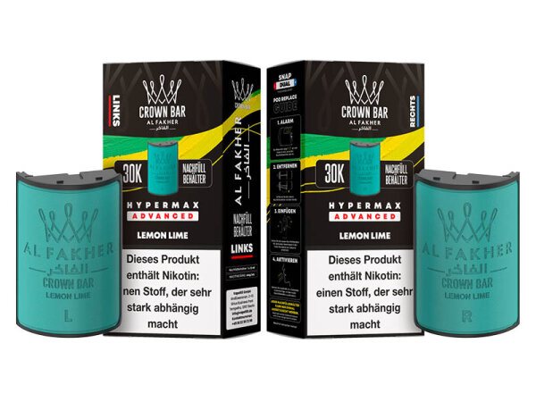 Al Fakher 30k Advanced Hypermax Refill Pod Bundle - Lemon Lime