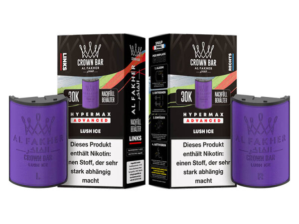 Al Fakher 30k Advanced Hypermax Refill Pod Bundle - Lush Ice