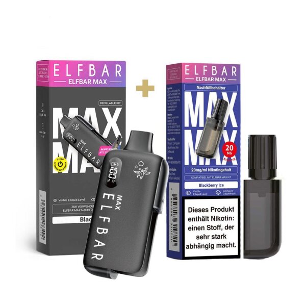 Elfbar Max Akkuträger + Refill Container Bundle