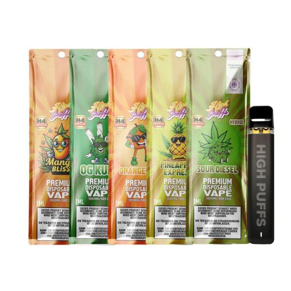 High Puffs H4 Superior Vape- Verschiedene Geschmäcker