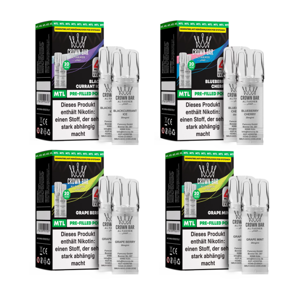 Al Fakher Liquid Pod 2er Pack - Verschiedene Geschmäcker