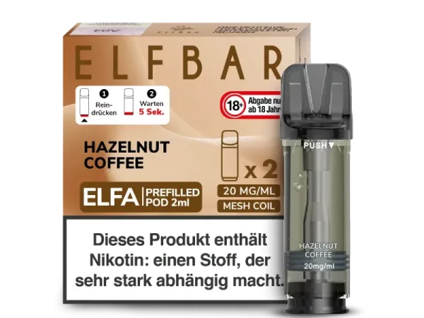 ELFA Liquid Pod 2er Pack - Hazelnut Coffee