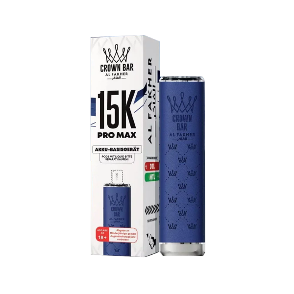 Al Fakher Crown Bar 15K Pro Max Basisgerät - Blue