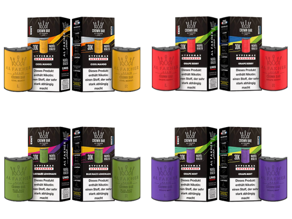Al Fakher 30k Hypermax Refill Pod Bundle - Alle Geschmäcker