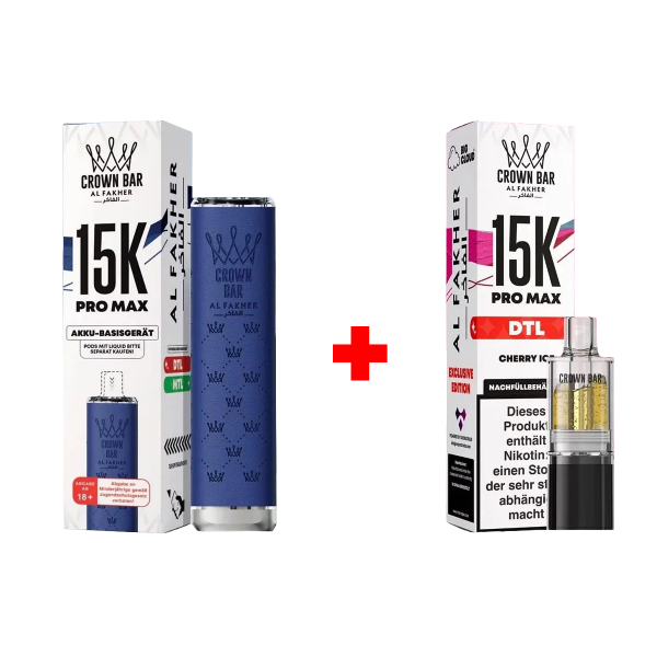 Al Fakher 15k Bundle - Cherry Ice + Blue