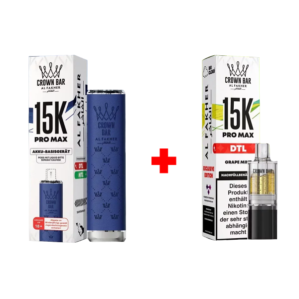 Al Fakher 15k Bundle - Grape Mint + Blue
