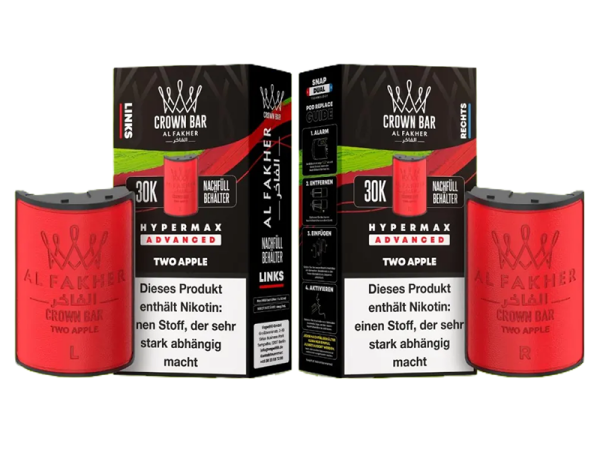 Al Fakher 30k Hypermax Refill Pod Bundle - Two Apple
